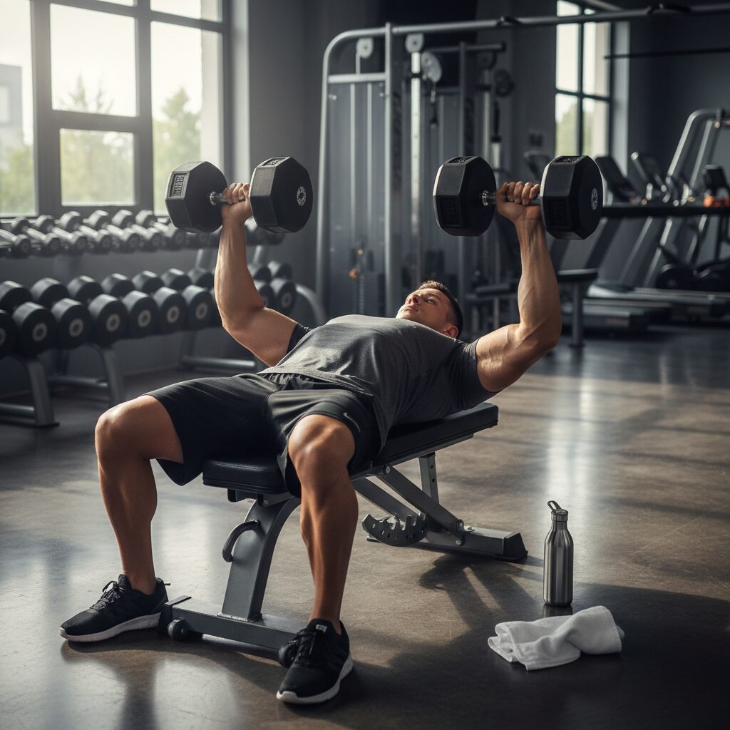 Guide complet: Maîtriser le développé couché avec haltères pour un entraînement efficace