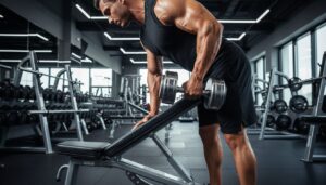 découvrez notre guide complet pour maîtriser le rowing bras avec haltères sur banc incliné et améliorer votre technique pour des résultats optimaux.